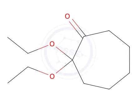 Chemical structure of 2,2-Diethoxycycloheptanone