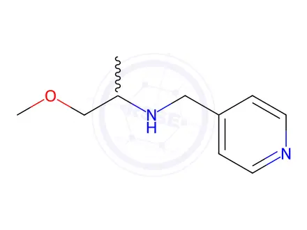 Chemical structure of 1-Methoxy-N-(pyridin-4-ylmethyl)propan-2-amine