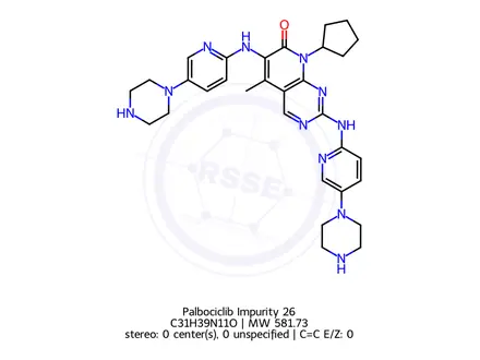 Chemical structure of Palbociclib Impurity 376