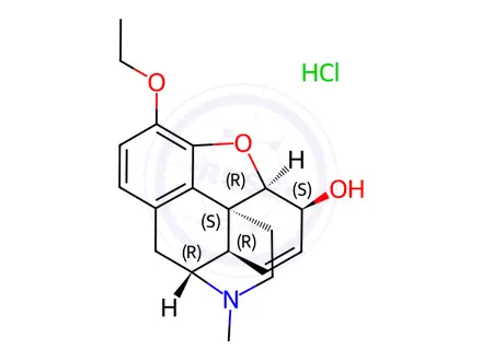 Chemical structure of Ethylmorphine hydrochloride