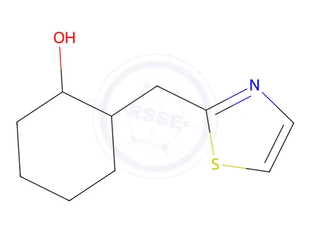 Chemical structure of 2-(Thiazol-2-ylmethyl)cyclohexan-1-ol