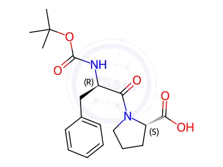 Chemical structure of Boc-D-Phe-Pro-OH