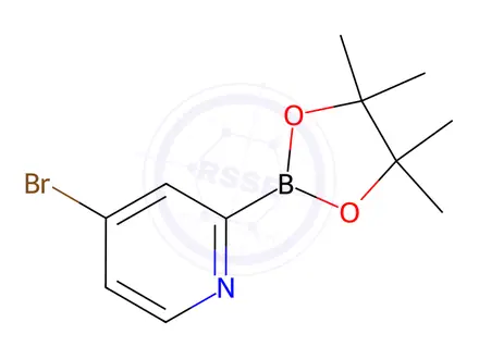 Chemical structure of 4-Bromopyridine-2-boronic acid pinacol ester
