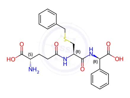 Chemical structure of N5-((R)-3-(Benzylthio)-1-(((R)-carboxy(phenyl)methyl)amino)-1-oxopropan-2-yl)-L-glutamine