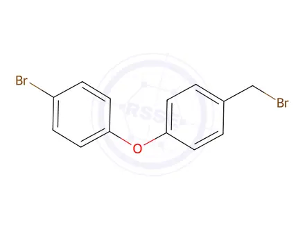 Chemical structure of 1-Bromo-4-[4-(bromomethyl)phenoxy]benzene