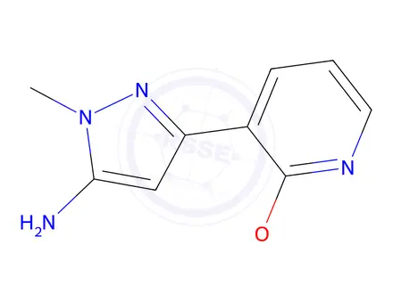 Chemical structure of 3-(2-Methoxypyridin-3-yl)-1-methyl-1h-pyrazol-5-amine