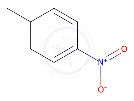 Chemical structure of 4-Nitrotoluene