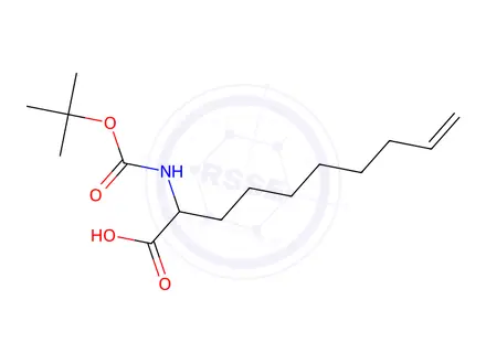 Chemical structure of 2-((tert-Butoxycarbonyl)amino)dec-9-enoic acid