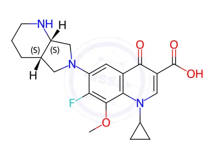 Chemical structure of Moxifloxacin Impurity S