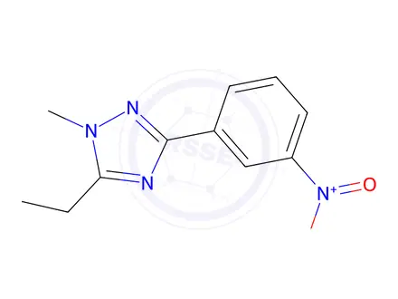 Chemical structure of 5-Ethyl-1-methyl-3-(3-nitrophenyl)-1H-1,2,4-triazole