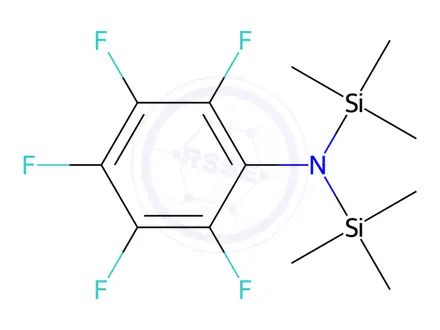 Chemical structure of N,n-bis(trimethylsilyl)-2,3,4,5,6-pentafluoroaniline