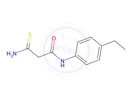Chemical structure of 3-Amino-N-(4-ethylphenyl)-3-thioxopropanamide