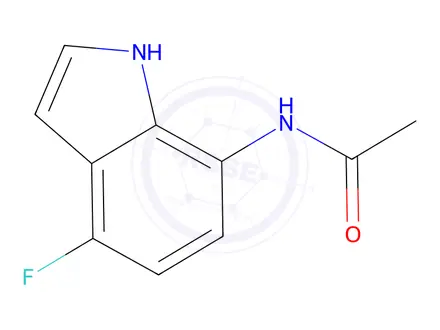 Chemical structure of AcetaMide, N-(4-fluoro-1H-indol-7-yl)-