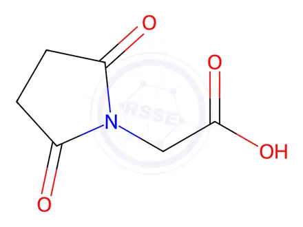 Chemical structure of 2-(2,5-Dioxopyrrolidin-1-yl)acetic acid
