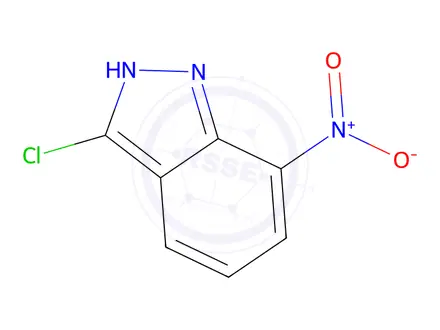 Chemical structure of 3-Chloro-7-nitro-1H-indazole