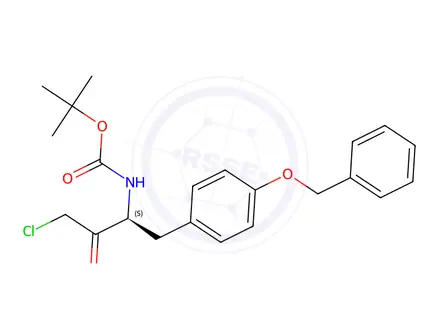 Chemical structure of Boc-Tyr(Bzl)-chloromethylketone