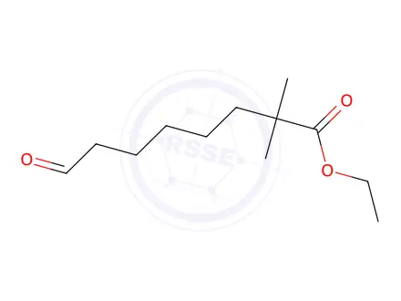Chemical structure of ethyl 2,2-dimethyl-8-oxooctanoate