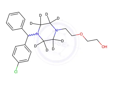Chemical structure of Hydroxyzine-d8 DiHCl