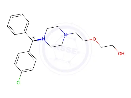 Chemical structure of Hydroxyzine Impurity 12 ((R)-Hydroxyzine)