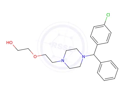 Chemical structure of Hydroxyzine dihydrochloride