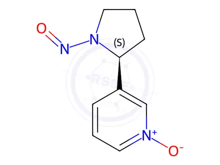 Chemical structure of Nâ€TM-Nitrosonornicotine-1-N-Oxide