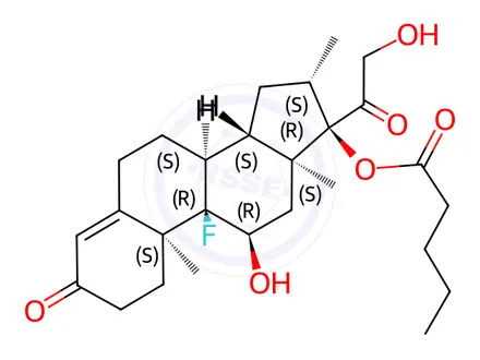 Chemical structure of 1,2-Dihydro Betamethasone 17-Valerate