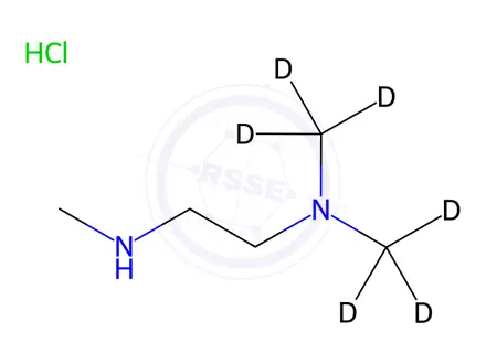 Chemical structure of di(methyl-d3)-[2-(methylamino)ethyl]amine HCl