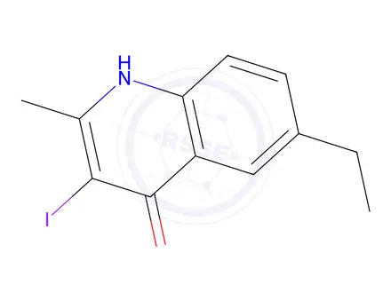 Chemical structure of 6-Ethyl-3-iodo-2-methylquinolin-4(1H)-one