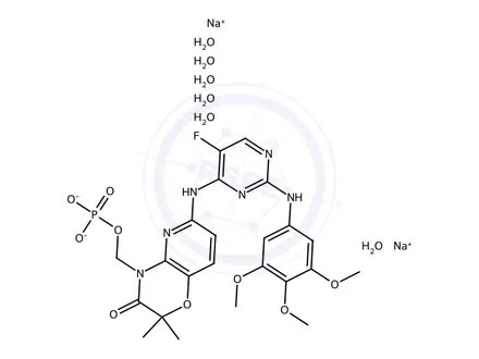 Chemical structure of Fostamatinib Disodium Hexahydrate