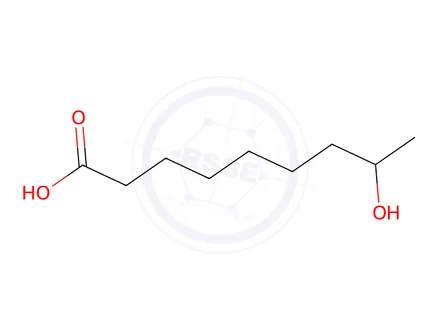 Chemical structure of 8-Hydroxynonanoic Acid