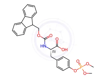 Chemical structure of Fmoc-Tyr(PO3Me2)-OH