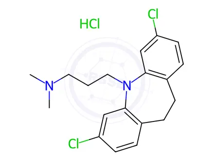 Chemical structure of Dichloroimipramine Hydrochloride