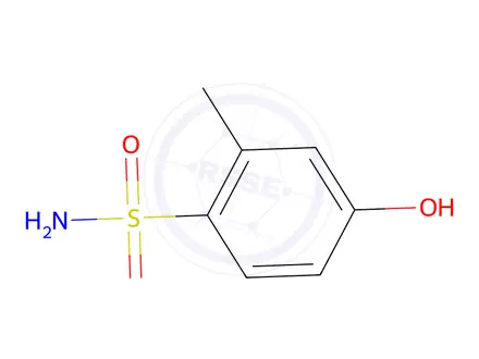 Chemical structure of Benzenesulfonamide, 4-hydroxy-2-methyl-(9CI)