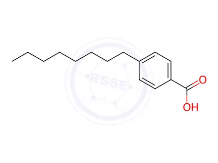 Chemical structure of 4-Octylbenzoic Acid