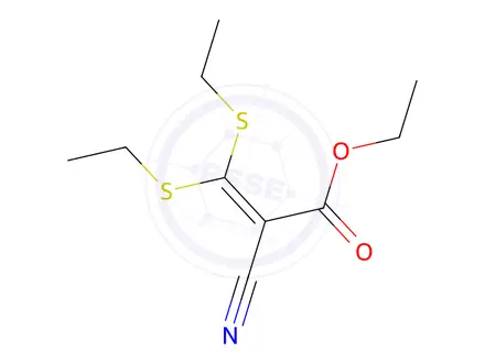 Chemical structure of Ethyl 2-cyano-3,3-bis(ethylthio)acrylate