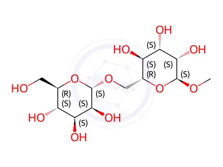 Chemical structure of methyl 6-O-(α-D-mannopyranosyl)-α-D-mannopyranoside