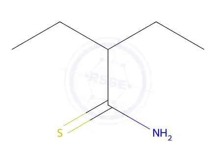 Chemical structure of 2-ethylbutanethioamide