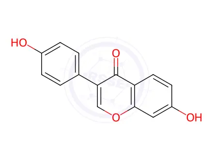 Chemical structure of Daidzein