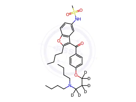 Chemical structure of Dronedarone D6