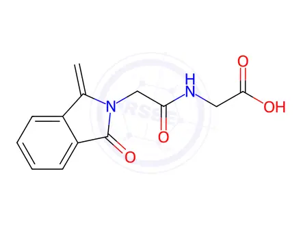 Chemical structure of Glycine, N-[(1,3-dihydro-1-methylene-3-oxo-2H-isoindol-2-yl)acetyl]-(9CI)