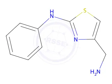Chemical structure of (4-Aminomethyl-thiazol-2-yl)-phenyl-amine