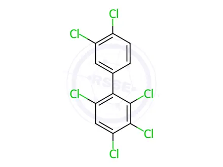 Chemical structure of 2,3,3',4,4',6-Hexachlorobiphenyl