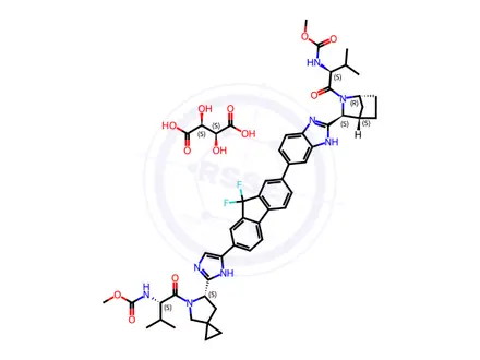 Chemical structure of Ledipasvir Impurity 24