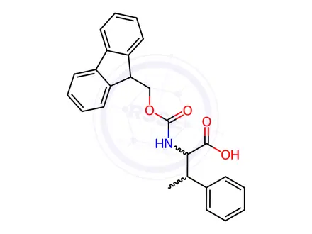 Chemical structure of Fmoc-ß-methyl-DL-phenylalanine