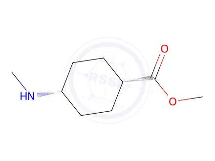 Chemical structure of Methyl (1s,4s)-4-(methylamino)cyclohexane-1-carboxylate