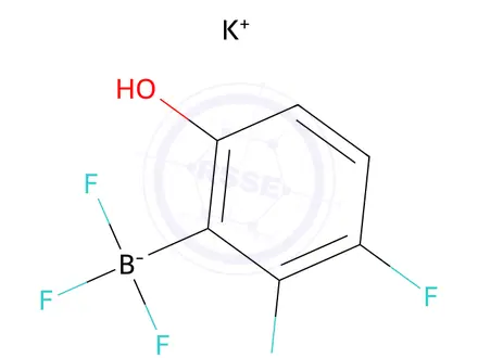 Chemical structure of potassium (2,3-difluoro-6-hydroxyphenyl)trifluoroborate