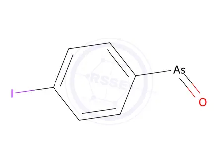 Chemical structure of 4-iodophenylarsine oxide