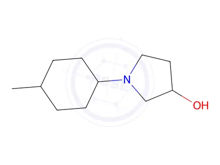 Chemical structure of 1-(4-methylcyclohexyl)pyrrolidin-3-ol