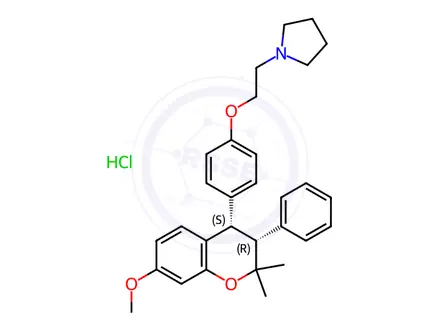 Chemical structure of cis-Ormeloxifene Hydrochloride