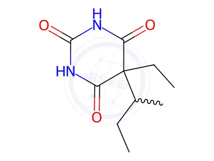 Chemical structure of Butabarbital